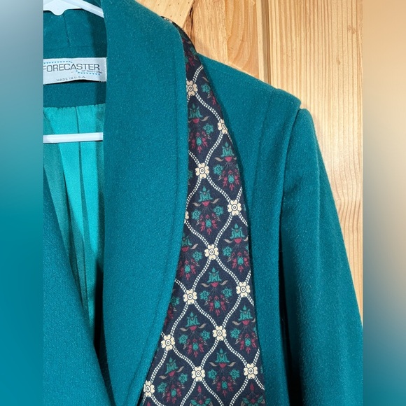 Vintage Forecaster of Boston Women’s Wool Blend Coat Green Size 14 - Picture 3 of 9